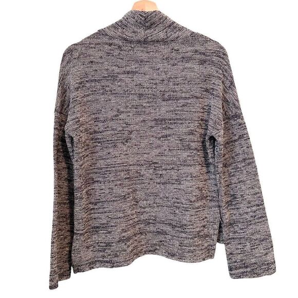 Madewell Geometric Turtleneck Long Sleeve Sweater in Grey Color Size Small - Picture 3 of 11